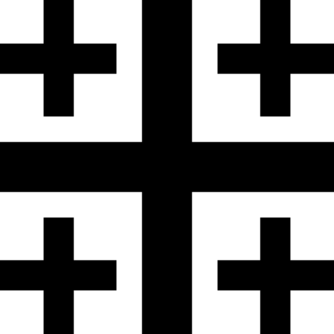 Logo des Deutschen Evangelischen Kirchentages (DEKT) Jerusalem-Kreuz