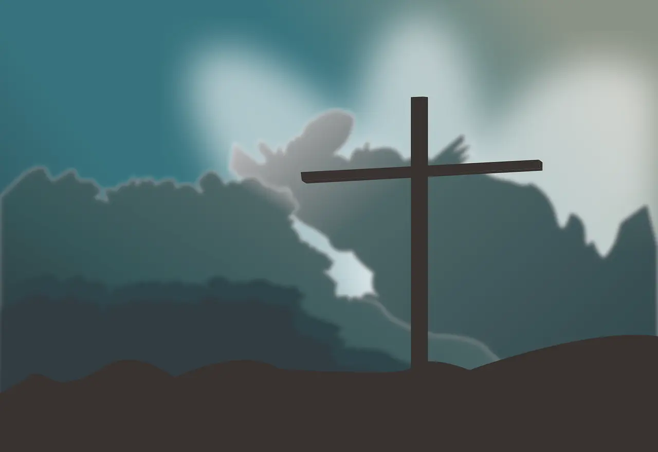 Symbolbild: Kreuz vor blauem Hintergrund. Bild: EmanuelMendez/pixabay