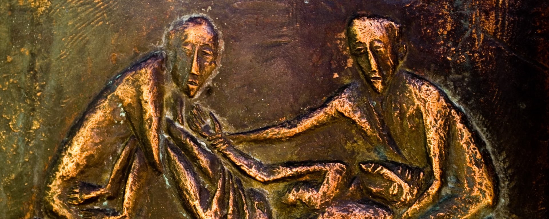 Detail vom Taufbecken :: Jesu Grablegung :: Bild © Jack Simanzik